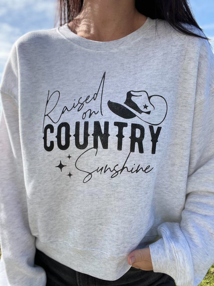 Country Sunshine Cropped Sweatshirt