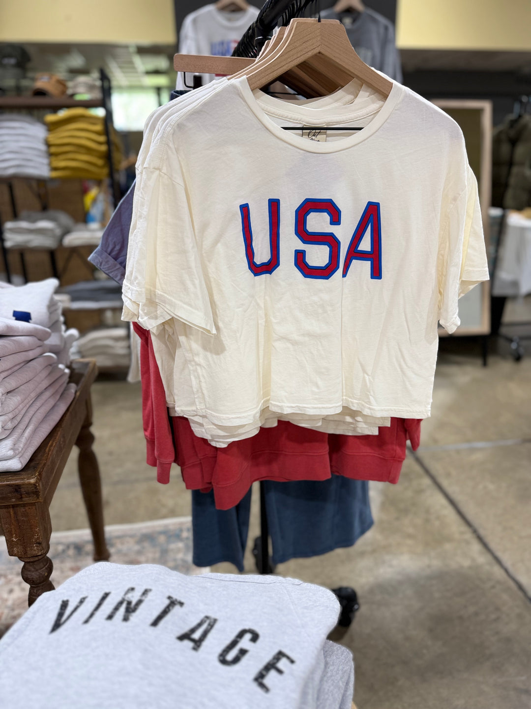 USA Cropped Tee