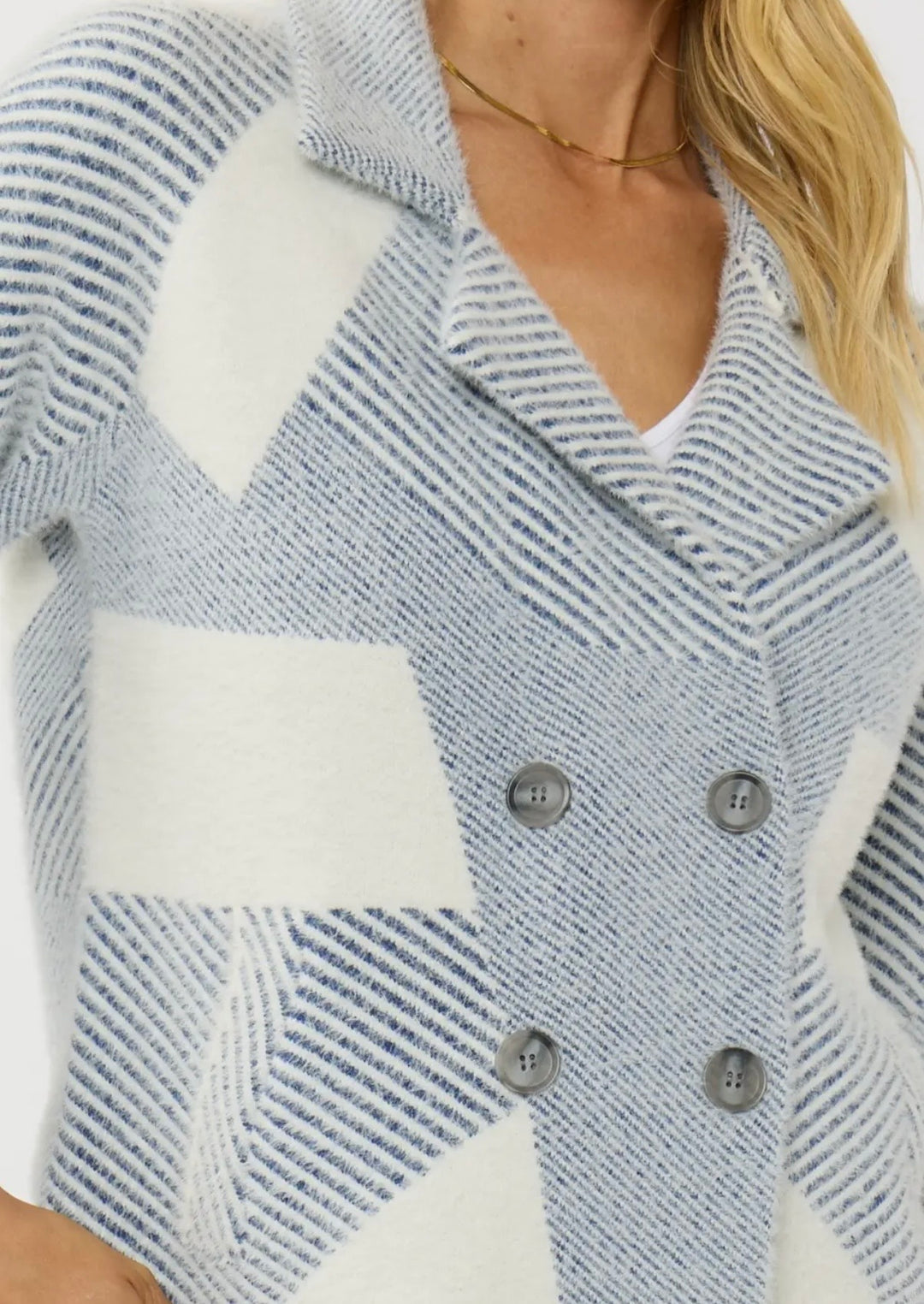 Double Breasted Sweater Jacket