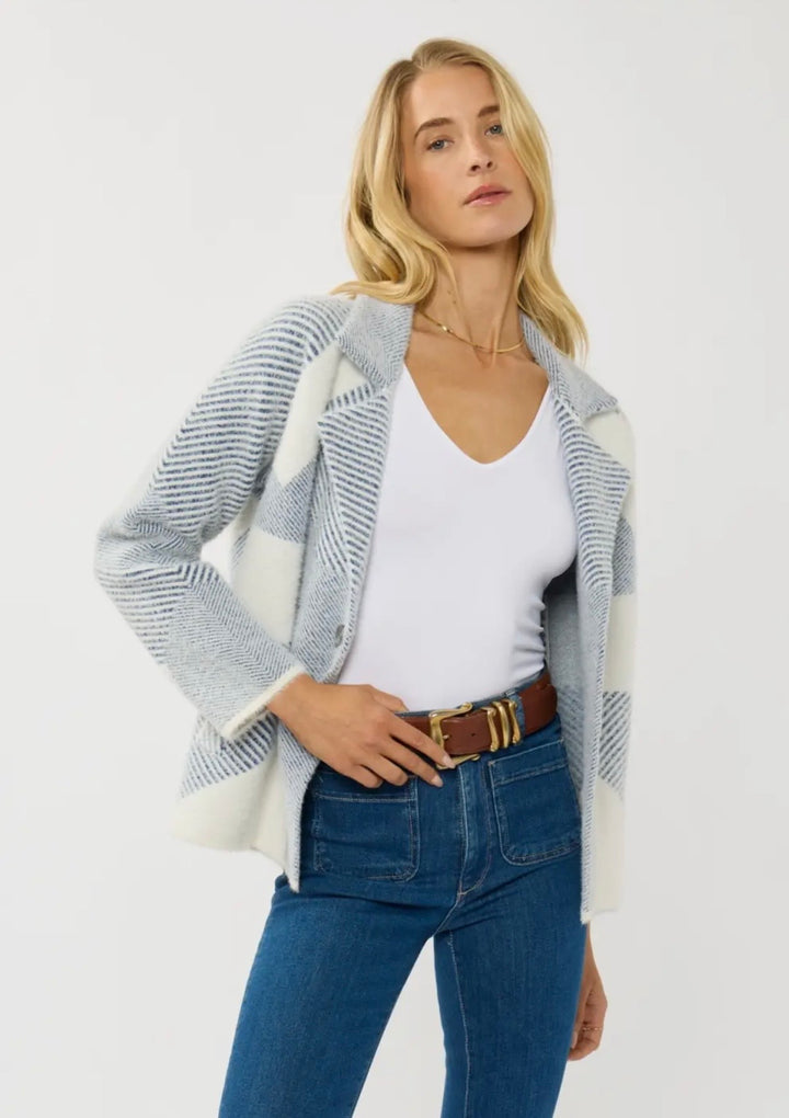 Double Breasted Sweater Jacket