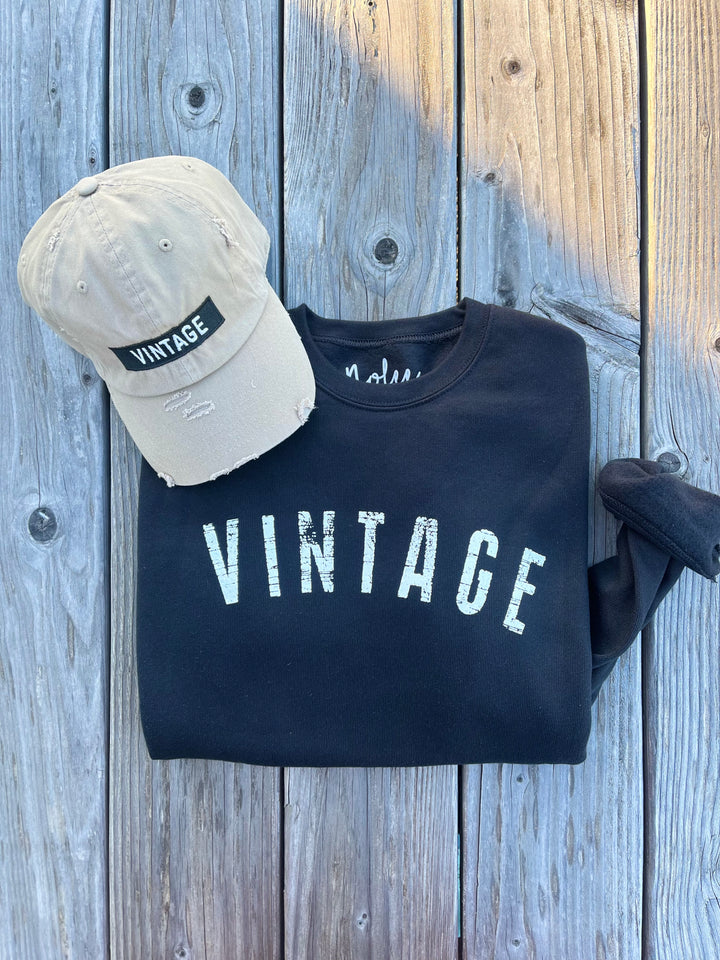 Black Vintage Sweatshirt