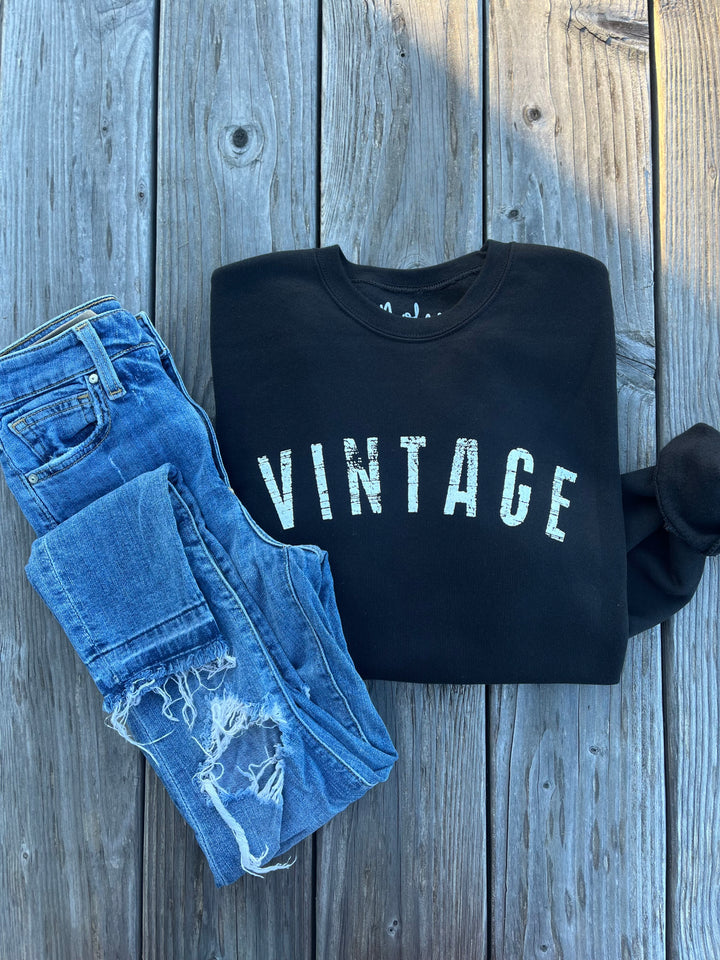 Black Vintage Sweatshirt