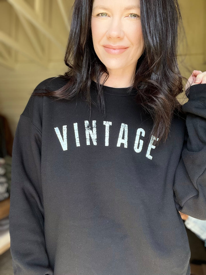 Black Vintage Sweatshirt