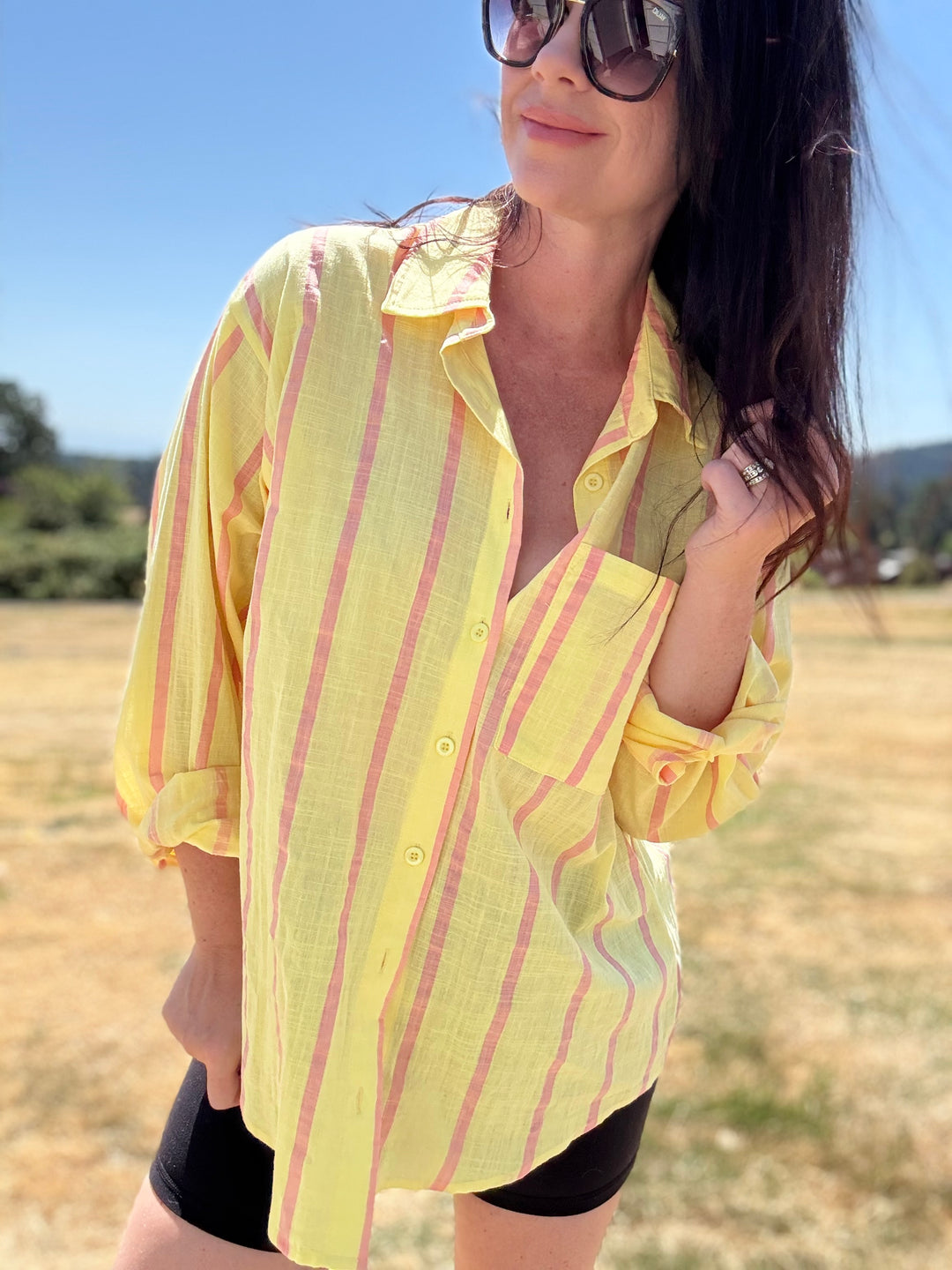 Amy Oversized Button Down