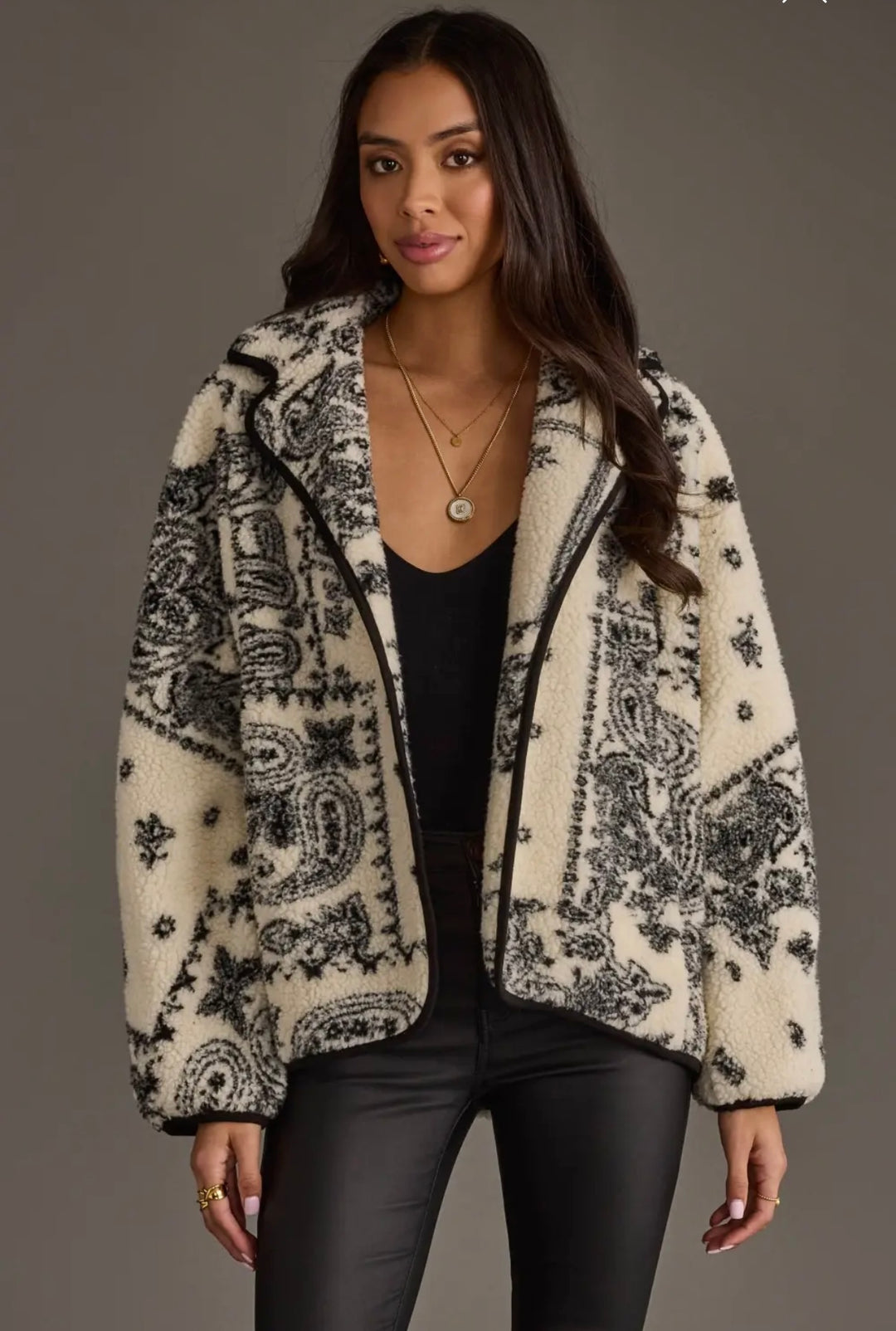 Paisley Fleece Jacket