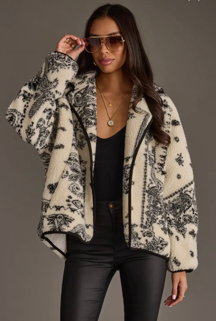 Paisley Fleece Jacket