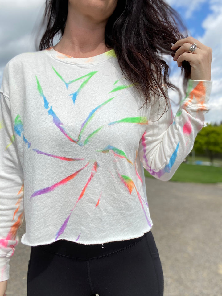 Neon Tie Dye Crop Top