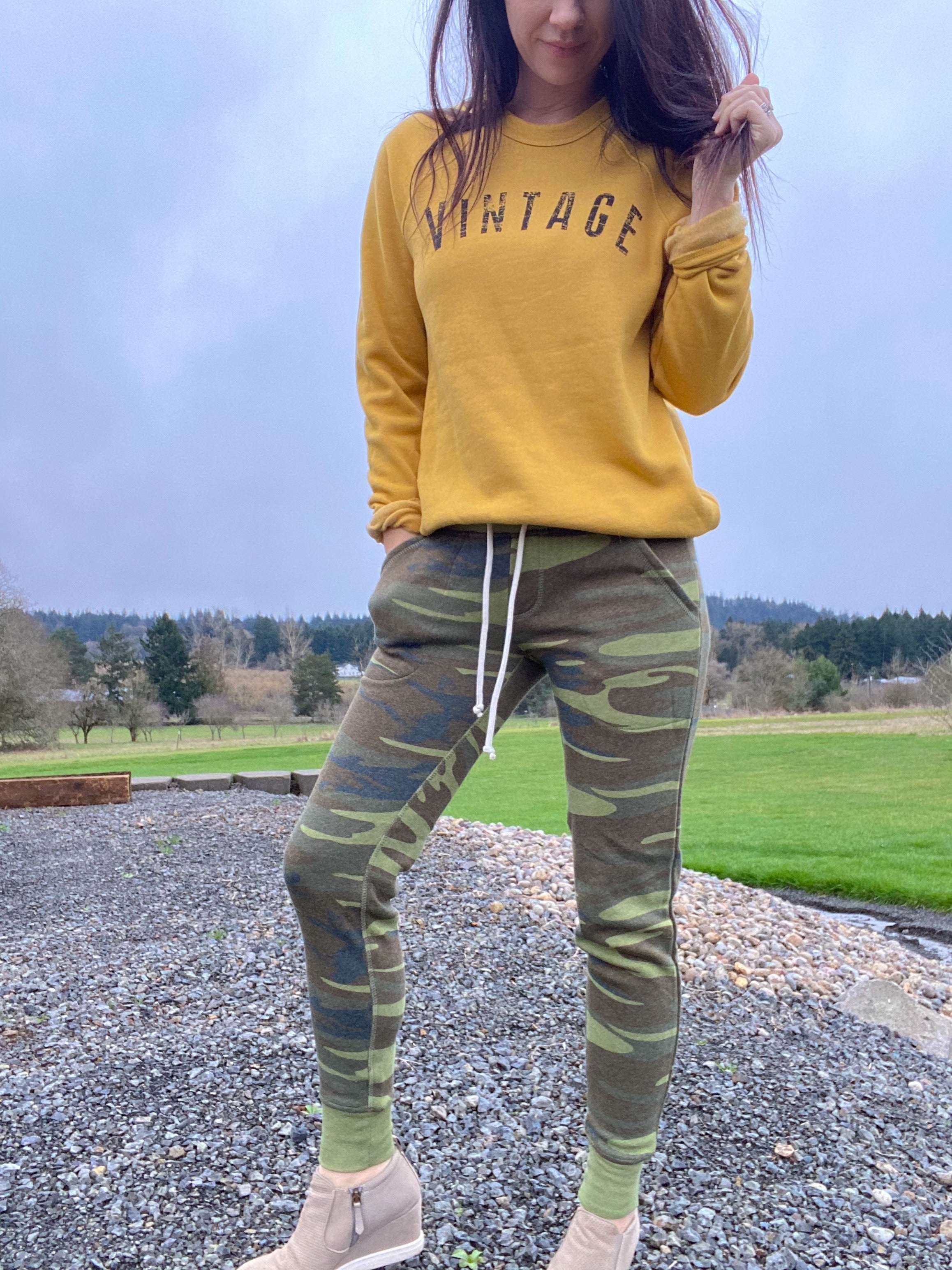 Alternative store camo joggers